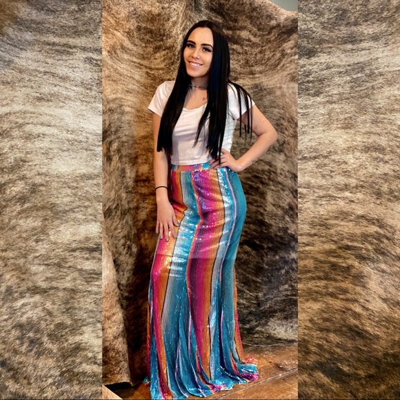 Crazy Train Dresses & Skirts - Sequin Serape Skirt